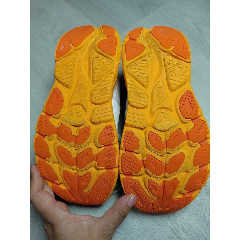 Size 8B- Hoka One One Clifton 10 Frost Orange Zest Women's Sneakers